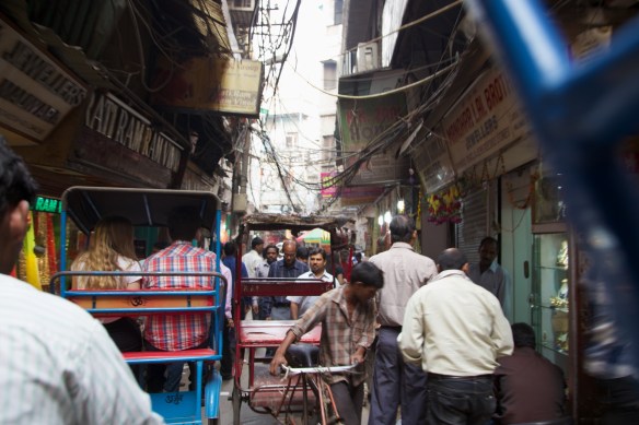 Full fart gjennom gamle Delhi