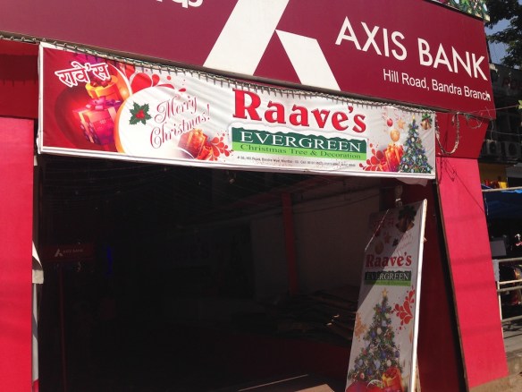 Inngangspartiet til julebutikken